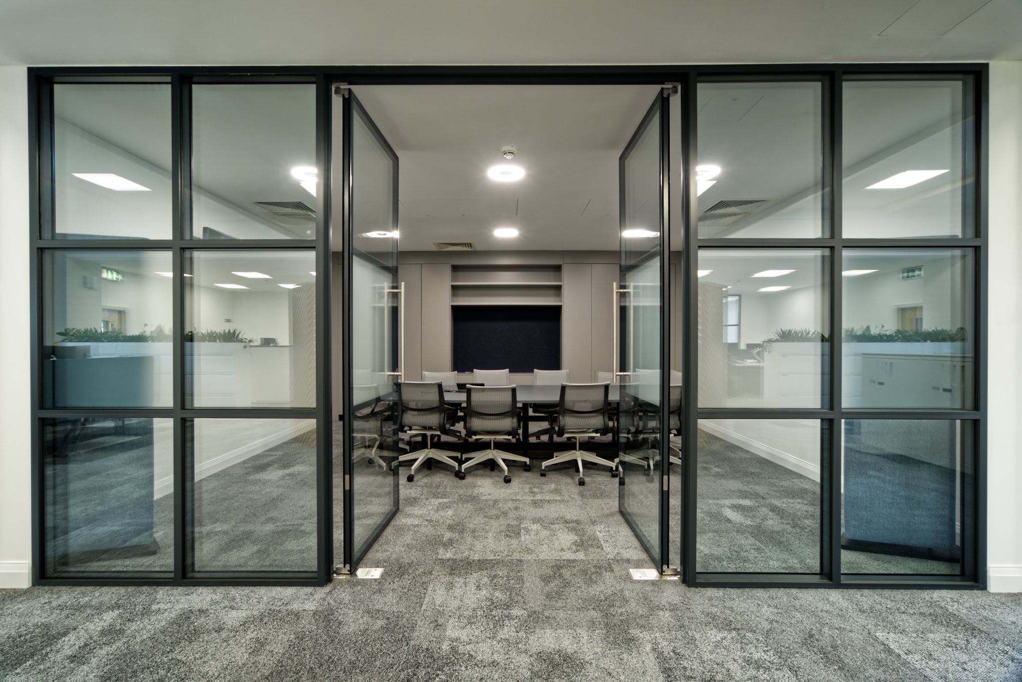 Meeting Room with glass panels